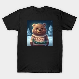 Cute Christmas bear T-Shirt